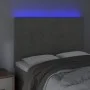 Kopfteil mit LED-Leuchten, hellgrauer Samt, 144 x 5 x 118/128 cm von vidaXL, Kopf- und Fußteile - Ref: Foro24-3122612, Preis:...