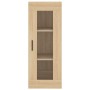 Aparador de madera contrachapada roble Sonoma 34,5x34x180 cm