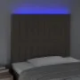 Headboard with LED lights taupe gray fabric 90x5x118/128 cm by vidaXL, Headboards and footboards - Ref: Foro24-3122648, Price...