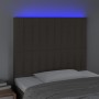Kopfteil mit LED-Leuchten, taupegrauer Stoff, 90 x 5 x 118/128 cm von vidaXL, Kopf- und Fußteile - Ref: Foro24-3122648, Preis...