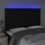 Headboard with LED lights black fabric 144x5x118/128 cm by vidaXL, Headboards and footboards - Ref: Foro24-3122564, Price: 11...