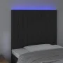 Black velvet headboard with LED lights 80x5x118/128 cm by vidaXL, Headboards and footboards - Ref: Foro24-3122694, Price: 73,...