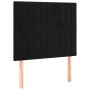 Kopfteil aus schwarzem Samt mit LED-Leuchten, 80 x 5 x 118/128 cm von vidaXL, Kopf- und Fußteile - Ref: Foro24-3122694, Preis...