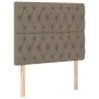 Headboard with LED lights taupe gray fabric 100x7x118/128 cm by vidaXL, Headboards and footboards - Ref: Foro24-3122754, Pric...