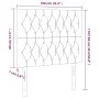 Headboard with LED lights taupe gray fabric 100x7x118/128 cm by vidaXL, Headboards and footboards - Ref: Foro24-3122754, Pric...