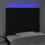 Headboard with LED lights black fabric 90x7x118/128 cm by vidaXL, Headboards and footboards - Ref: Foro24-3122744, Price: 73,...