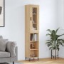 Aparador de madera contrachapada roble Sonoma 34,5x34x180 cm