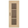 Aparador de madera contrachapada roble Sonoma 34,5x34x180 cm