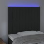 Black velvet headboard with LED lights 100x5x118/128 cm by vidaXL, Headboards and footboards - Ref: Foro24-3122706, Price: 66...