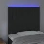 Black velvet headboard with LED lights 100x5x118/128 cm by vidaXL, Headboards and footboards - Ref: Foro24-3122706, Price: 68...