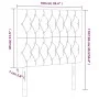 Headboard with LED lights light gray fabric 100x7x118/128 cm by vidaXL, Headboards and footboards - Ref: Foro24-3122750, Pric...