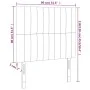 Headboard with LED lights light gray velvet 80x5x118/128 cm by vidaXL, Headboards and footboards - Ref: Foro24-3122692, Price...