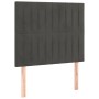 Kopfteil mit LED-Leuchten, dunkelgrauer Samt, 80 x 5 x 118/128 cm von vidaXL, Kopf- und Fußteile - Ref: Foro24-3122693, Preis...