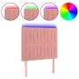 Pink velvet headboard with LED lights 90x5x118/128 cm by vidaXL, Headboards and footboards - Ref: Foro24-3122703, Price: 64,9...