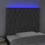 Headboard with LED lights dark gray fabric 90x7x118/128 cm by vidaXL, Headboards and footboards - Ref: Foro24-3122743, Price:...