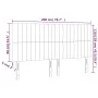 Kopfteil mit LED-Leuchten, hellgrauer Samt, 200 x 5 x 118/128 cm von vidaXL, Kopf- und Fußteile - Ref: Foro24-3122728, Preis:...