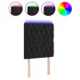 Cabecero con luces LED terciopelo negro 80x7x118/128 cm de vidaXL, Cabeceros y pies de cama - Ref: Foro24-3122792, Precio: 76...
