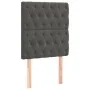Headboard with LED lights dark gray velvet 80x7x118/128 cm by vidaXL, Headboards and footboards - Ref: Foro24-3122791, Price:...