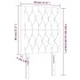 Headboard with LED lights dark gray velvet 80x7x118/128 cm by vidaXL, Headboards and footboards - Ref: Foro24-3122791, Price:...