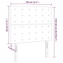 Kopfteil mit LED-Leuchten aus dunkelgrauem Stoff 90x5x118/128 cm von vidaXL, Kopf- und Fußteile - Ref: Foro24-3122841, Preis:...