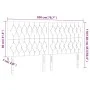 Pink velvet headboard with LED lights 200x7x118/128 cm by vidaXL, Headboards and footboards - Ref: Foro24-3122831, Price: 183...