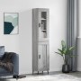 Aparador alto madera contrachapada gris Sonoma 34,5x34x180 cm