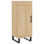 Aparador de madera contrachapada roble Sonoma 34,5x34x180 cm