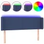 Cabecero con LED de tela azul 147x16x78/88 cm de vidaXL, Cabeceros y pies de cama - Ref: Foro24-3122960, Precio: 71,20 €, Des...