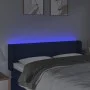 Kopfteil aus blauem Stoff mit LED 147x16x78/88 cm von vidaXL, Kopf- und Fußteile - Ref: Foro24-3122960, Preis: 71,21 €, Rabat...