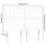 Kopfteil mit LED-Beleuchtung, dunkelblauer Samt, 144 x 5 x 118/128 cm von vidaXL, Kopf- und Fußteile - Ref: Foro24-3122910, P...