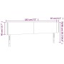 Kopfteil aus cremefarbenem Stoff mit LED 183x16x78/88 cm von vidaXL, Kopf- und Fußteile - Ref: Foro24-3122975, Preis: 87,01 €...