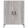 Aparador alto madera contrachapada gris sonoma 69,5x34x180 cm