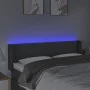 Dark gray fabric headboard with LED 147x16x78/88 cm by vidaXL, Headboards and footboards - Ref: Foro24-3122955, Price: 85,17 ...