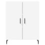 Aparador alto madera contrachapada blanco 69,5x34x180 cm