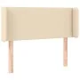 Cream fabric headboard with LED 83x16x78/88 cm by vidaXL, Headboards and footboards - Ref: Foro24-3122935, Price: 56,94 €, Di...
