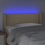 Kopfteil aus cremefarbenem Stoff mit LED 83x16x78/88 cm von vidaXL, Kopf- und Fußteile - Ref: Foro24-3122935, Preis: 55,36 €,...