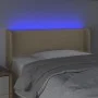 Kopfteil aus cremefarbenem Stoff mit LED 83x16x78/88 cm von vidaXL, Kopf- und Fußteile - Ref: Foro24-3122935, Preis: 56,94 €,...