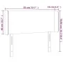 Kopfteil aus cremefarbenem Stoff mit LED 83x16x78/88 cm von vidaXL, Kopf- und Fußteile - Ref: Foro24-3122935, Preis: 56,94 €,...