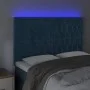 Kopfteil mit LED-Beleuchtung, dunkelblauer Samt, 160 x 7 x 118/128 cm von vidaXL, Kopf- und Fußteile - Ref: Foro24-3122818, P...
