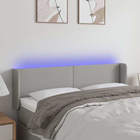 Kopfteil aus hellgrauem Stoff mit LED 147x16x78/88 cm von vidaXL, Kopf- und Fußteile - Ref: Foro24-3122954, Preis: 73,77 €, R...