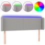 Kopfteil aus hellgrauem Stoff mit LED 147x16x78/88 cm von vidaXL, Kopf- und Fußteile - Ref: Foro24-3122954, Preis: 73,77 €, R...