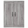 Aparador alto madera contrachapada gris sonoma 69,5x34x180 cm