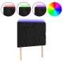 Black velvet headboard with LED lights 90x7x118/128 cm by vidaXL, Headboards and footboards - Ref: Foro24-3122798, Price: 96,...