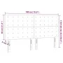 Kopfteil mit LED-Leuchten, dunkelgrauer Samt, 180 x 5 x 118/128 cm von vidaXL, Kopf- und Fußteile - Ref: Foro24-3122919, Prei...