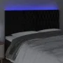 Black velvet headboard with LED lights 200x7x118/128 cm by vidaXL, Headboards and footboards - Ref: Foro24-3122828, Price: 15...