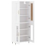 Aparador alto madera contrachapada blanco 69,5x34x180 cm