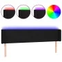 Black fabric headboard with LED 183x16x78/88 cm by vidaXL, Headboards and footboards - Ref: Foro24-3122972, Price: 76,13 €, D...