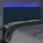 Kopfteil mit LED-Beleuchtung, dunkelblauer Samt, 180 x 7 x 118/128 cm von vidaXL, Kopf- und Fußteile - Ref: Foro24-3122824, P...