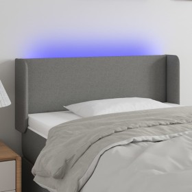 Dunkelgraues Stoffkopfteil mit LED 103x16x78/88 cm von vidaXL, Kopf- und Fußteile - Ref: Foro24-3122947, Preis: 55,82 €, Raba...
