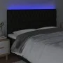 Kopfteil mit LED-Leuchten, schwarzer Stoff, 200 x 7 x 118/128 cm von vidaXL, Kopf- und Fußteile - Ref: Foro24-3122784, Preis:...